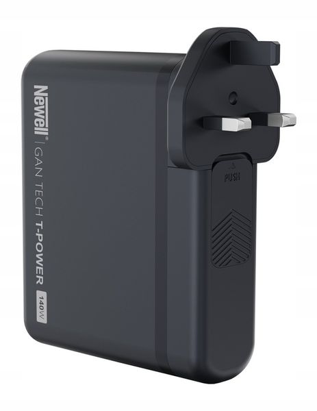 Ładowarka sieciowa z adapterami Newell GaN Tech T-power 140W 3xUSB-C 3xUSB zdjęcie 4