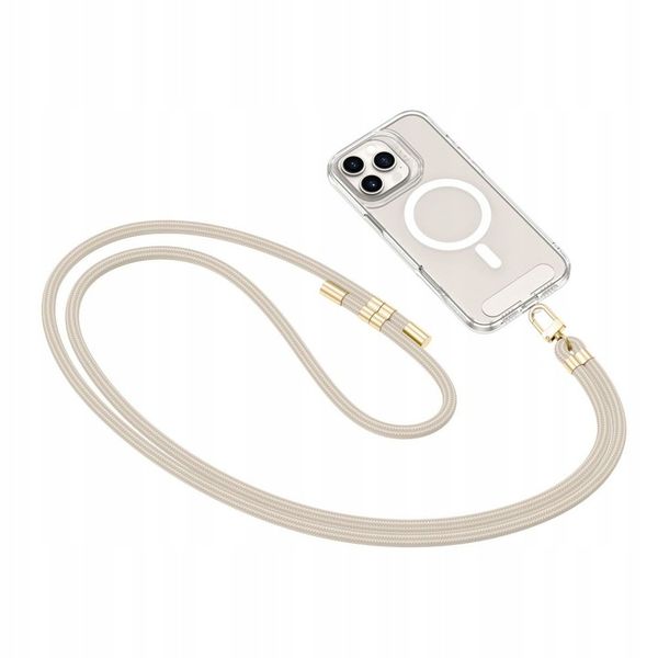 TECH-PROTECT C7S ROPE CROSSBODY STRAP TAUPE/GOLD zdjęcie 2