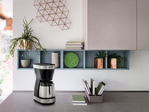 Przelewowy Ekspres do Kawy czarny termiczny dzbanek DeLonghi ICM16710 (P) na Arena.pl