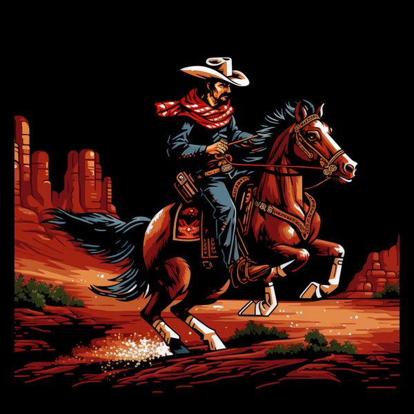 Plakat 40x40cm Galop przez Prerię zdjęcie 2