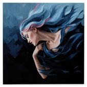 Obraz na płótnie abstrakcja kobieta 50x50 cm