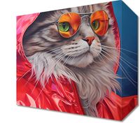 Obraz 20x20cm Kot w Stylu