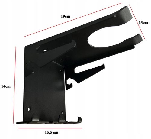 Wieszak uchwyt na kosę kosiarkę spalinową GRUBY MOCNY z haczykami otworami na Arena.pl