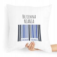 Prezent Poduszka Dla Niani Opiekunka Bezcenna Z Nadrukiem Ze Zdjęciem