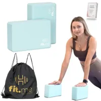 ZESTAW KOSTKI 2 SZT. KOSTKA KLOCEK BLOK DO JOGI ĆWICZEŃ ODPORNA WYTRZYMAŁA