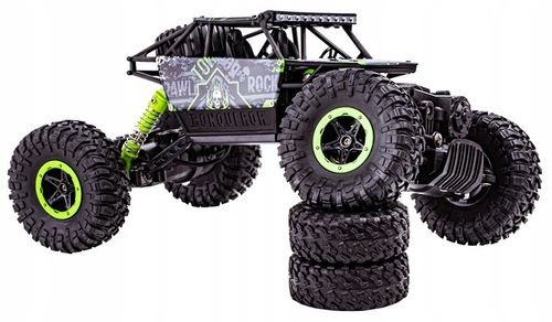 Samochód Auto RC ROCK CRAWLER 2.4 GHz 1:18 Zielony Zdalnie Sterowany na Arena.pl