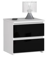 SZAFKA NOCNA CL2 40 cm CZARNY AKRYL POŁYSK