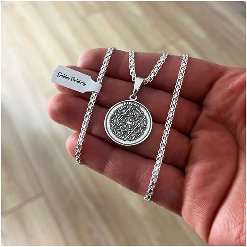 NASZYJNIK SREBRO 925 BISMARK TALIZMAN 7 ANIOLÓW ARCHANIOLÓW PIECZĘC AMULET na Arena.pl