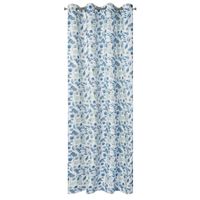 ZASŁONA PRZELOTKI GAŁĄZKI LIŚCIE 140X250 CM BIAŁA