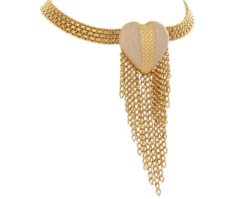 choker z sercem z łańcuszkami z kolekcji heart harmony (c23/zim/28/4au) na Arena.pl