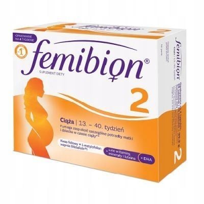 FEMIBION 2 Kwas foliowy, w ciąży 56 tab + 56 kaps zdjęcie 1