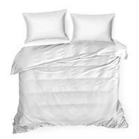 Pościel satyna bawełniana 220X200 70X80X2 koronka RETRO5 biała