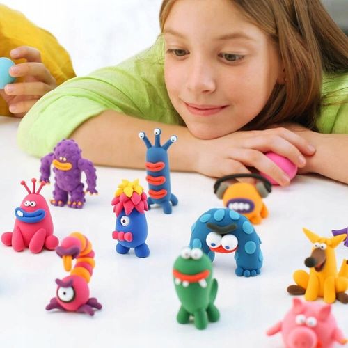 CLAYDOLL PIANKOLINA MASA PLASTYCZNA 24 sztuki BIG BOX + AKCESORIA + WALIZKA na Arena.pl