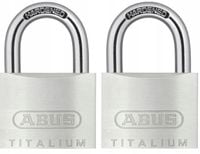 KŁÓDKI JARZMOWE MOSIĄDZ ABUS 726TI/40 TWINS SYSTEM JEDNEGO KLUCZA