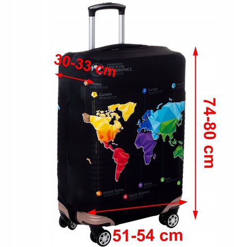 Pokrowiec Na Walizkę Podróżną Ochronny Etui Rozmiar XL Duży Bagaż 80x54x33 na Arena.pl