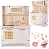Kuchnia drewniana dla dzieci MDF retro z akcesoriami BOHO 100cm