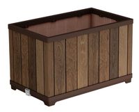 donica prostokątna keter planter decocoat walnut - kt 64 0888