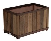donica prostokątna keter planter decocoat walnut - kt 64 0888