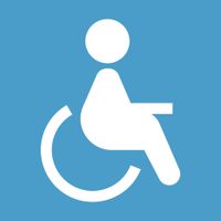 MAGNES odblaskowy ZNAK inwalida oznaczenie 30 cm