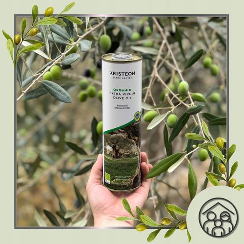 Oliwa z oliwek BIO extra virgin GRECKA 1 litr TŁOCZONA NA ZIMNO Aristeon na Arena.pl