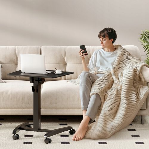 Biurko Mobilne Regulowane Składane Stolik Pod Laptopa Kółka 70x52cm na Arena.pl