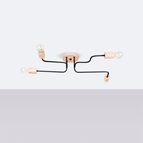 Żyrandol TIMBO 4 czarny na Arena.pl