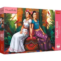 Artystyczne puzzle Frida Kahlo Dwa oblicza - Trefl Premium 1000 elementów