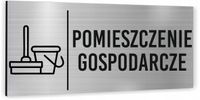Tabliczka informacyjna POMIESZCZENIE GOSPODARCZE Piktogram Aluminium