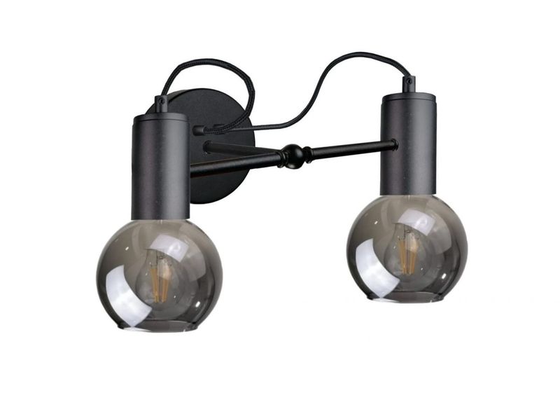 Kinkiet 2xE27 LIV BLACK zdjęcie 1