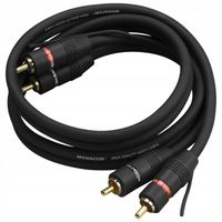 2X KABEL 2RCA - 2 RCA CINCH PRZEWÓD POŁĄCZENIOWY MONACOR AC-150/SW 1,5m