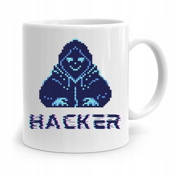 Kubek Prezenty Dla Informatyka Programisty Hacker Z Nadrukiem Ze Zdjęciem zdjęcie 1