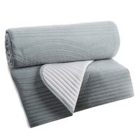 Narzuta welwetowa VELVET2 170x210 cm srebrna stylowa nowoczesna