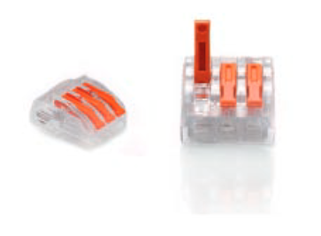 ZŁĄCZKA DO PRZEWODÓW ZATRZASKOWA 0,2-4,0mm2 PC-233 3GNIAZDA (50szt.) zdjęcie 1