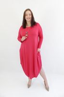 Fuksjowa Sukienka Jajko Maxi UNI