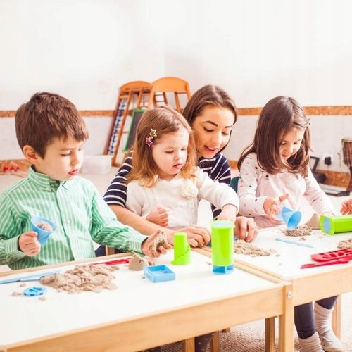 PIASEK KINETYCZNY Z 19 FOREMKAMI ZESTAW XXL PIASKOWNICA ZABAWKA DLA DZIECI na Arena.pl