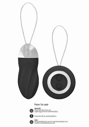 george - rechargeable remote control vibrating egg - black na Arena.pl
