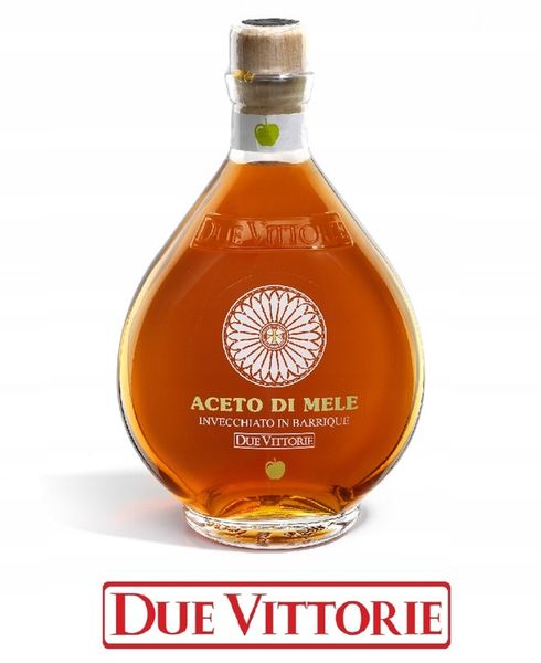 Ocet jabłkowy DUE VITTORIE beczkowany NIEFILTROWANY naturalnie słodki 500ml zdjęcie 1