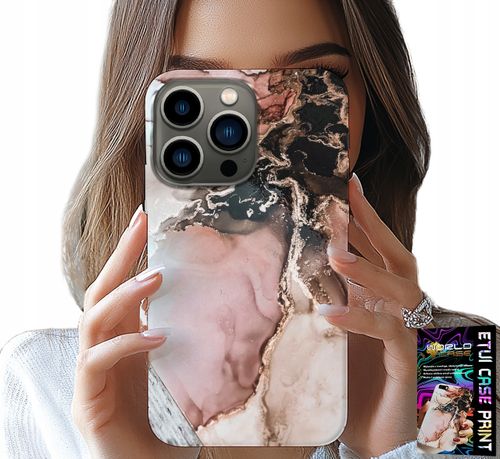 ETUI DO IPHONE 14 PRO MAX - ELEGANCKI MARMUREK MODNE WZORY + SZKŁO na Arena.pl