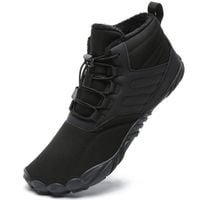 Buty Terenowe Barefoot Zimowe Ocieplane Wytrzymałe Unisex Czarne EU 42