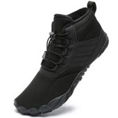 Buty Terenowe Barefoot Zimowe Ocieplane Wytrzymałe Unisex Czarne EU 42