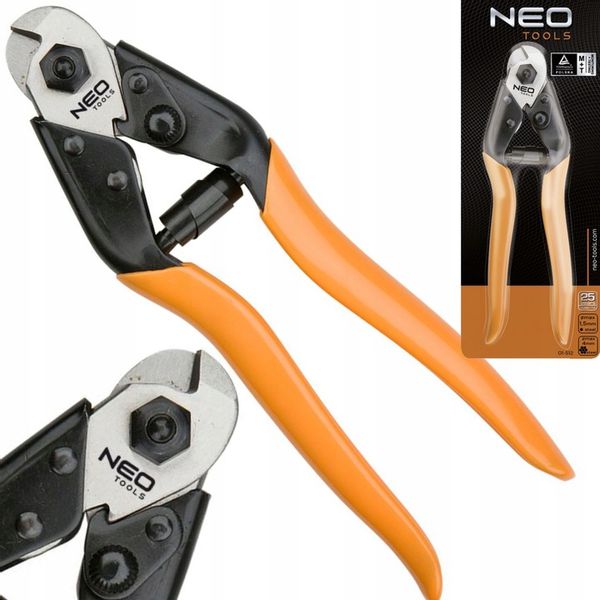 NEO OBCINAK NOŻYCE DO DRUTU I LINEK STALOWYCH 1,5 - 4 190MM 01-512 zdjęcie 1