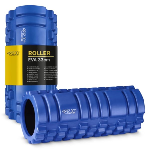 roller z wypustkami EVA 33 cm - niebieski zdjęcie 1