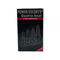 plug quatro anal plugs starter set  4 pack black