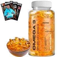 nowmax OMEGA 3 1000mg + WITAMINA E SERCE EPA DHA KWASY OLEJ RYBI 90 KAPS