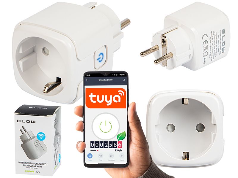 SMART WIFI TUYA PLUG WATOMIERZ PROGRAMATOR CZASOWY zdjęcie 1
