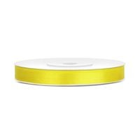 wstążka satynowa 6 mm/25 m żółta party deco