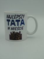 kubek ceramiczny 300 ml w kartoniku najlepszy tata w mieście