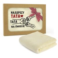 Ręcznik kąpielowy 70x140 cm z haftem w pudełku dla taty PREZENT