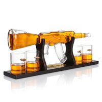 Karafka Karabin ze Szklankami + GRAWER Prezent na Wieczór Kawalerski