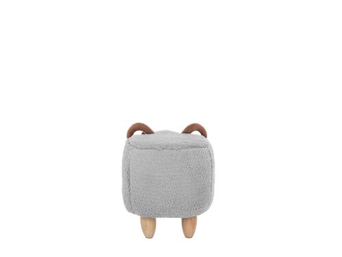 Pufa Tapicerowana Szara Lamb na Arena.pl